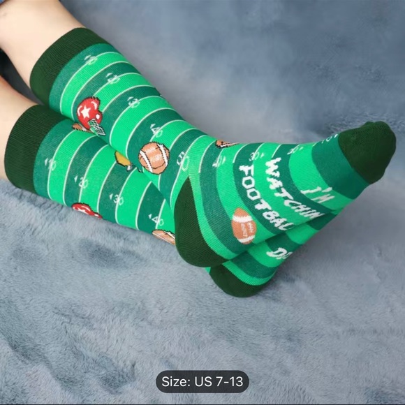 3 Pairs Men's Football Socks Cozy & Comfy  Size 7-13 - Picture 5 of 6